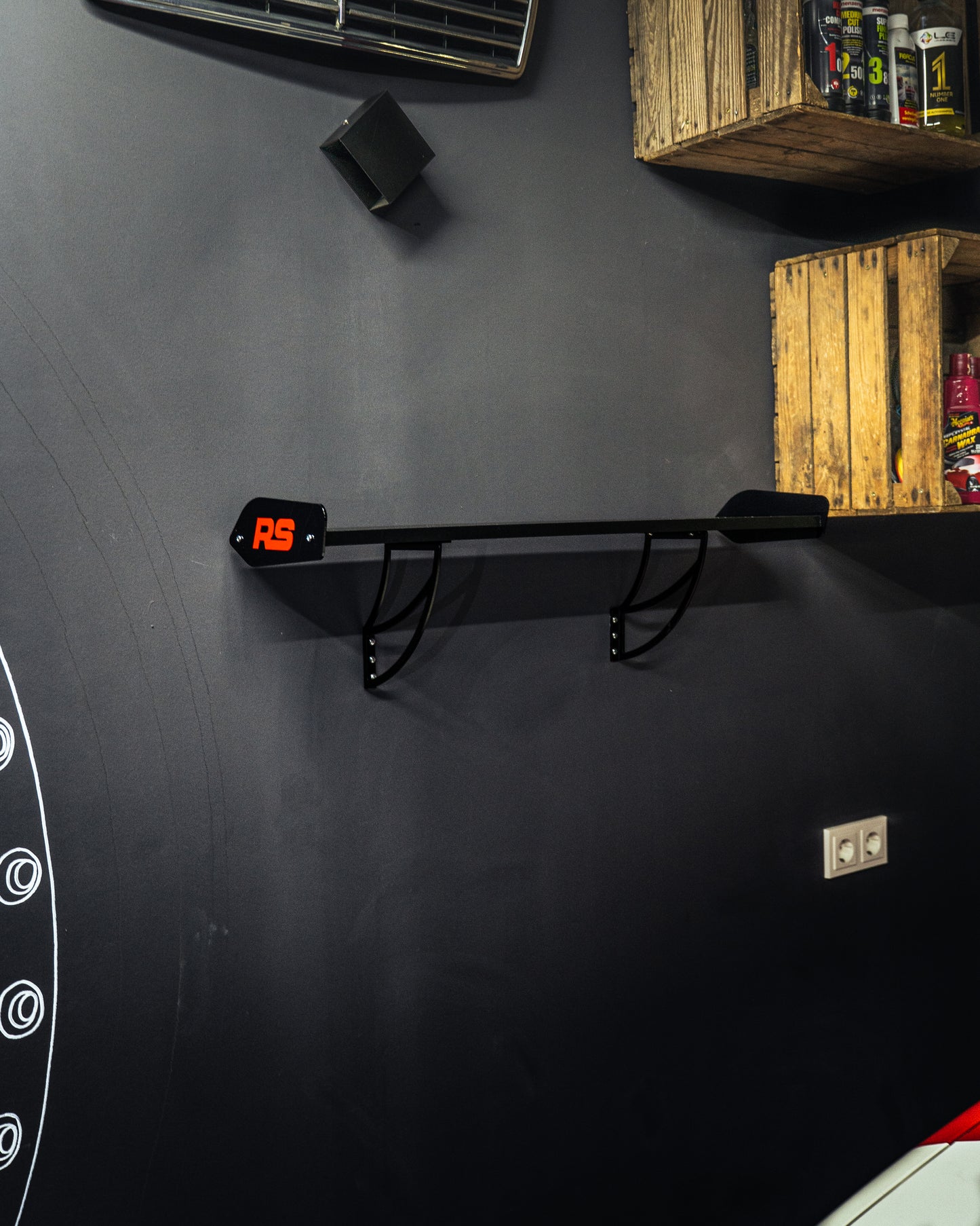 Spoiler-Regal Asphaltschwarz