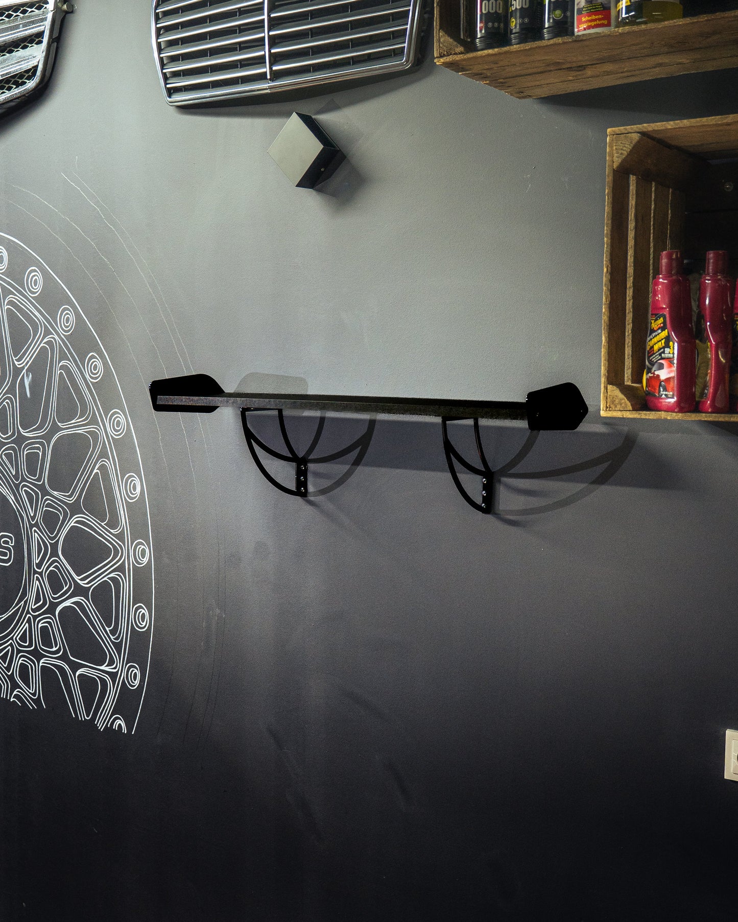 Spoiler-Regal Asphaltschwarz